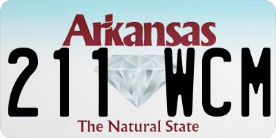 AR license plate 211WCM