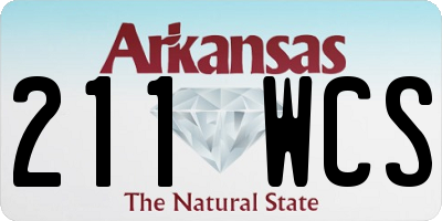 AR license plate 211WCS
