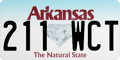 AR license plate 211WCT