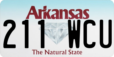 AR license plate 211WCU
