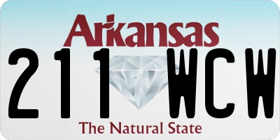 AR license plate 211WCW