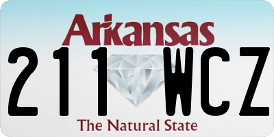 AR license plate 211WCZ
