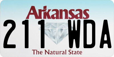 AR license plate 211WDA