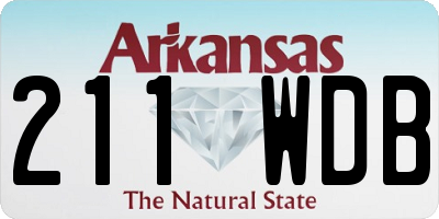 AR license plate 211WDB