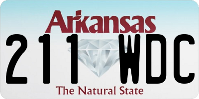 AR license plate 211WDC