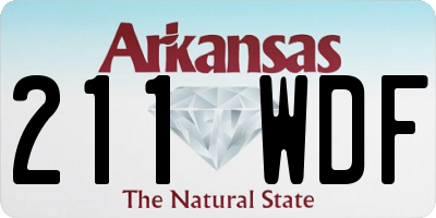 AR license plate 211WDF