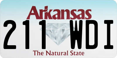 AR license plate 211WDI