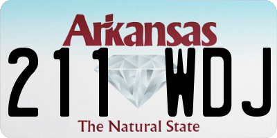 AR license plate 211WDJ