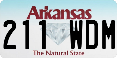 AR license plate 211WDM