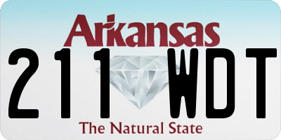 AR license plate 211WDT