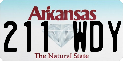 AR license plate 211WDY