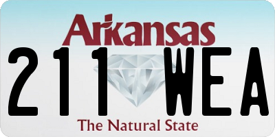 AR license plate 211WEA