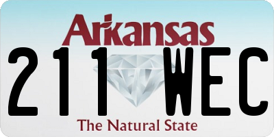 AR license plate 211WEC