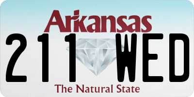 AR license plate 211WED