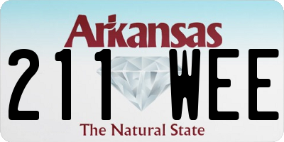 AR license plate 211WEE