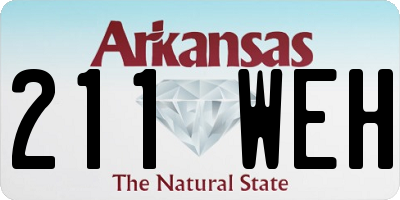 AR license plate 211WEH