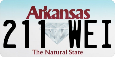 AR license plate 211WEI