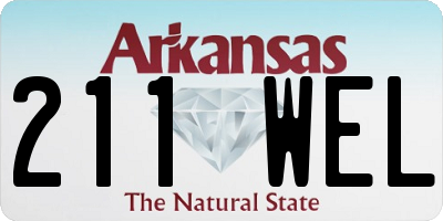 AR license plate 211WEL