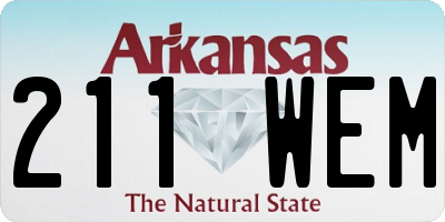 AR license plate 211WEM