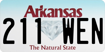 AR license plate 211WEN