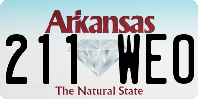 AR license plate 211WEO