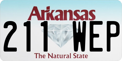 AR license plate 211WEP