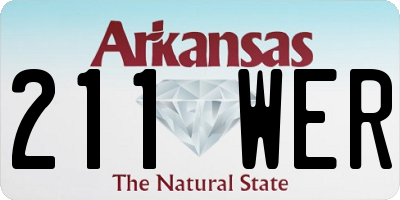 AR license plate 211WER
