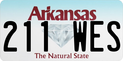 AR license plate 211WES