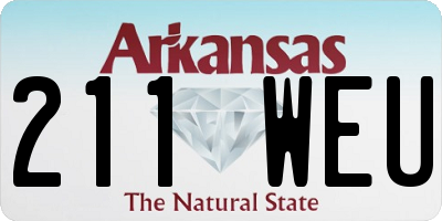 AR license plate 211WEU