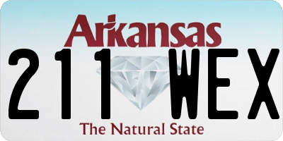 AR license plate 211WEX