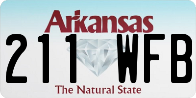 AR license plate 211WFB