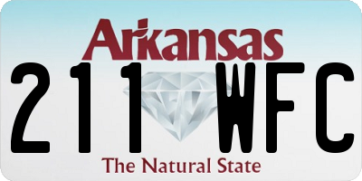 AR license plate 211WFC