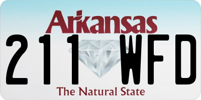 AR license plate 211WFD