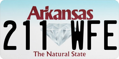AR license plate 211WFE