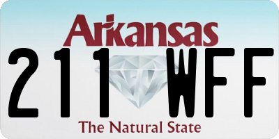 AR license plate 211WFF
