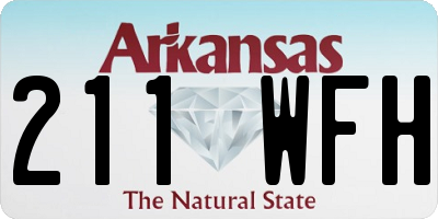 AR license plate 211WFH