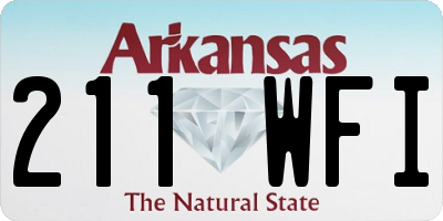 AR license plate 211WFI