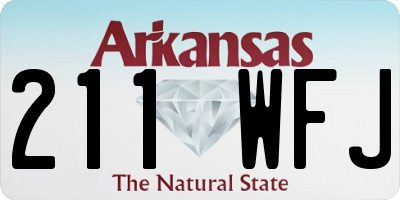 AR license plate 211WFJ