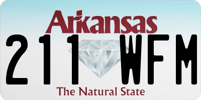 AR license plate 211WFM