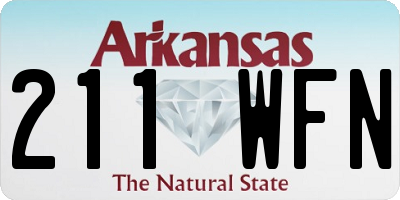 AR license plate 211WFN