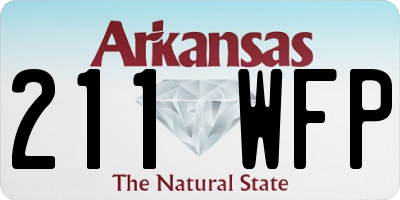 AR license plate 211WFP