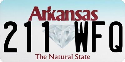 AR license plate 211WFQ