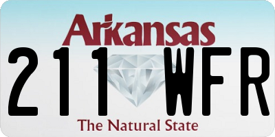 AR license plate 211WFR