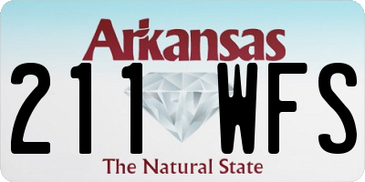 AR license plate 211WFS