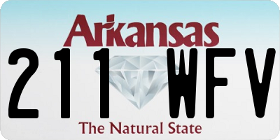 AR license plate 211WFV
