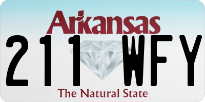 AR license plate 211WFY