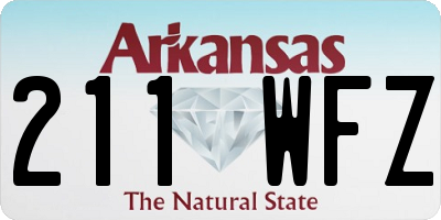 AR license plate 211WFZ