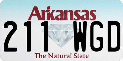 AR license plate 211WGD