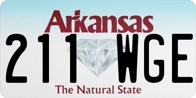 AR license plate 211WGE