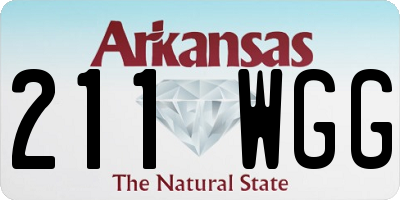 AR license plate 211WGG